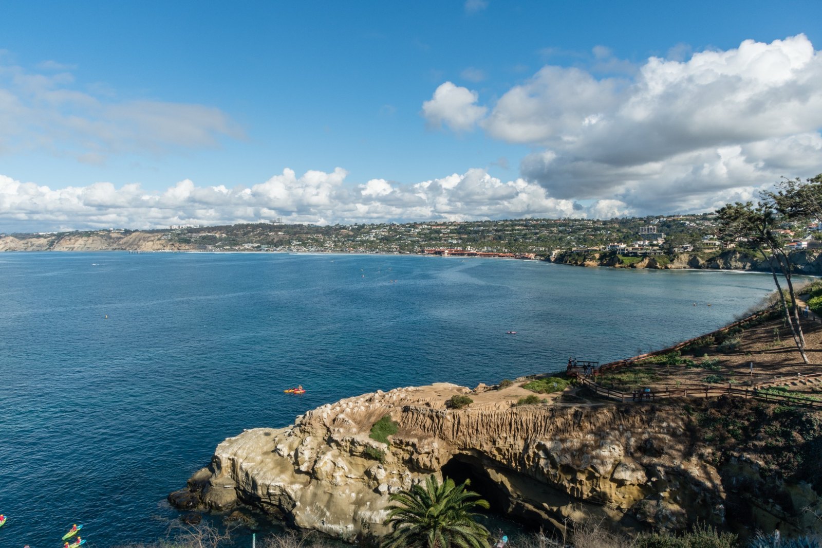 La Jolla coastline overlooking the Pacific Ocean in San Diego